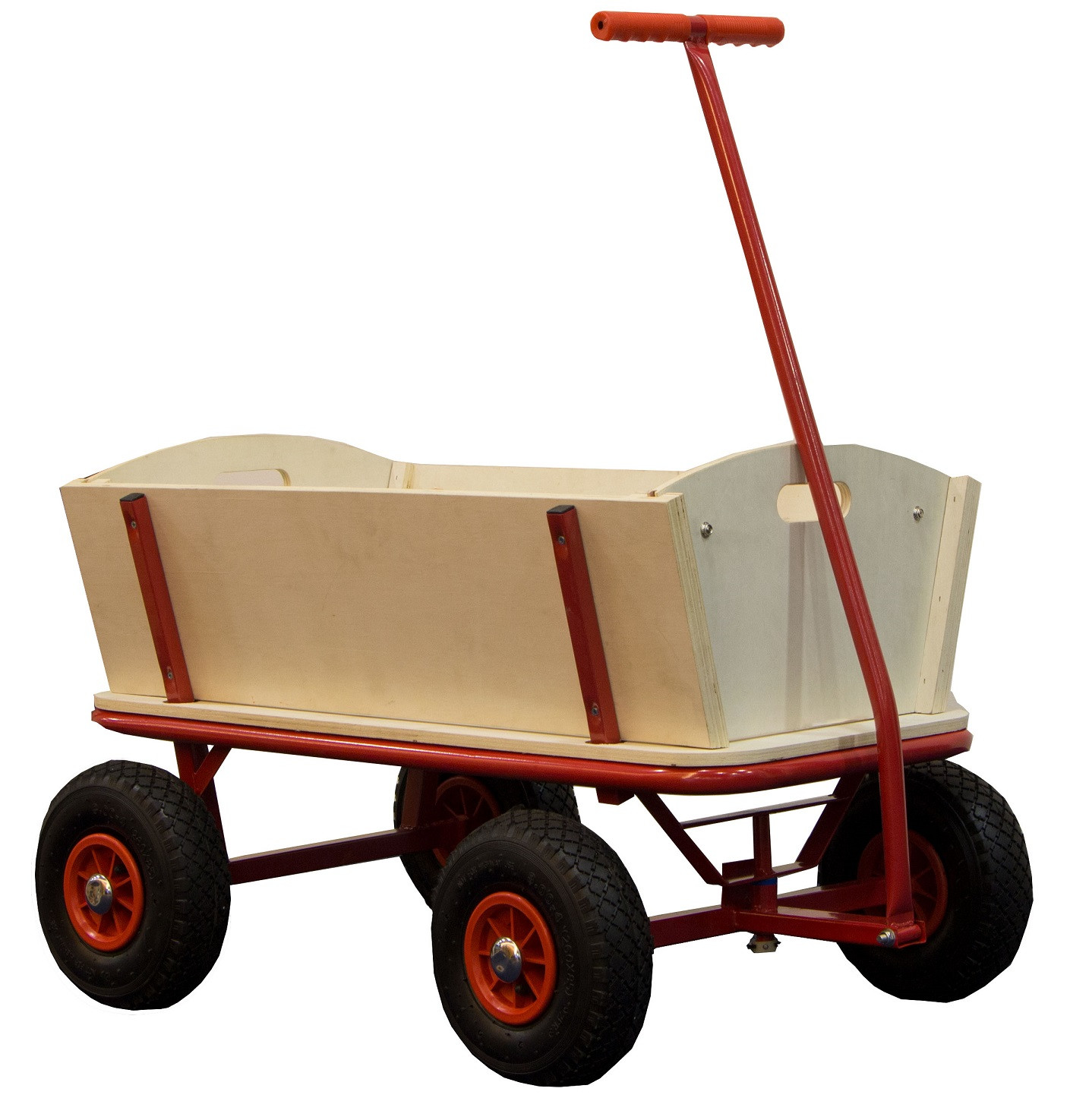 Bolderkar / Bolderwagen Billy met Luchtbanden - Rood